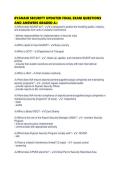 RYANAIR SECURITY UPDATED FINAL EXAM QUESTIONS AND ANSWERS GRADED 