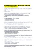 RYANAIR SECURITY STUDY EXAAM GUIDE QUESTIONS AND ANSWERS GRADED 