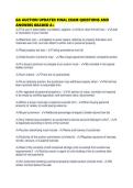 GA AUCTION UPDATED FINAL EXAM QUESTIONS AND ANSWERS GRADED