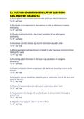 GA AUCTION COMPREHENSIVE LATEST QUESTIONS AND ANSWERS GRADED 