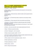 COSC 275 PALMER COMPREHENSIVE UPDATED QUESTIONS AND ANSWERS GRADED