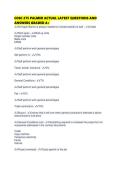 COSC 275 PALMER ACTUAL LATEST QUESTIONS AND ANSWERS GRADED 