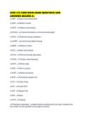 COSC 275 CORE MAIN EXAM QUESTIONS AND ANSWERS GRADED