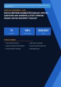 NUR 634 Midterm Exam Grand Canyon University Actual Exam 2026&sol;2027 &ndash; Complete Exam-Style Qu&NewLine;estions &vert; 100&percnt; Verified &ndash; Pass Guaranteed &ndash; A&plus; Graded&NewLine;&NewLine;