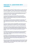 HESI EXIT V1 Questions with Answers Complete&NewLine;