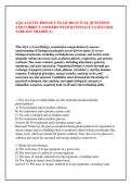 AQA A LEVEL BIOLOGY EXAM 200 ACTUAL QUESTIONS &NewLine;AND CORRECT ANSWERS WITH RATIONALE LATEST 2026 &NewLine;ALREADY GRADED A&plus; 