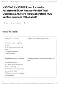 NSG 3160 &sol; NSG3160 Exam 2 &ndash; Health Assessment EXAM Already Verified Test &vert; Questions & Answers&comma; Well Elaborated &vert; 100&percnt; Verified solutions &vert;2026 Latest&excl;&excl;&NewLine;&NewLine;