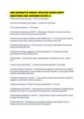LMR GEORGETTE PMHNP UPDATED EXAM SCRIPT QUESTIONS AND ANSWERS RATED 