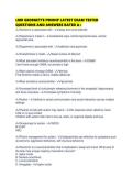 LMR GEORGETTE PMHNP LATEST EXAM TESTED QUESTIONS AND ANSWERS RATED 