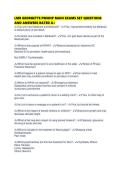 LMR GEORGETTE PMHNP MAIN EXAMS SET QUESTIONS AND ANSWERS RATED