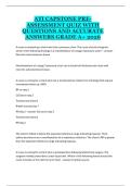 ATI Capstone Pre-Assessment Quiz &ndash; Complete Practice Questions&comma; Study Guide&comma; and NCLEX Preparation