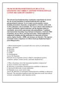 NR 546 NEUROTRANSMITTER EXAM 200 ACTUAL &NewLine;QUESTIONS AND CORRECT ANSWERS WITH RATIONALE &NewLine;LATEST 2026 ALREADY GRADED A&plus; 
