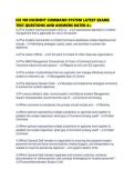 ICS 100 INCIDENT COMMAND SYSTEM LATEST EXAMS TEST QUESTIONS AND ANSWERS RATED