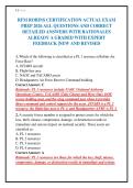 RFM ROBINS CERTIFICATION ACTUAL EXAM&NewLine;PREP 2026 ALL QUESTIONS AND CORRECT&NewLine;DETAILED ANSWERS WITH RATIONALES&NewLine;ALREADY A GRADED WITH EXPERT&NewLine;FEEDBACK &vert;NEW AND REVISED