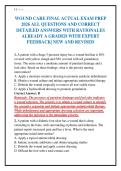 WOUND CARE FINAL ACTUAL EXAM PREP&NewLine;2026 ALL QUESTIONS AND CORRECT&NewLine;DETAILED ANSWERS WITH RATIONALES&NewLine;ALREADY A GRADED WITH EXPERT&NewLine;FEEDBACK&vert; NEW AND REVISED