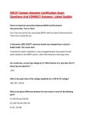 ERCOT System Operator Certification Exam Questions And CORRECT Answers&vert; Latest Update