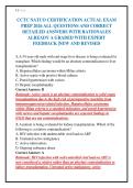 CCTC NATCO CERTIFICATION ACTUAL EXAM&NewLine;PREP 2026 ALL QUESTIONS AND CORRECT&NewLine;DETAILED ANSWERS WITH RATIONALES&NewLine;ALREADY A GRADED WITH EXPERT&NewLine;FEEDBACK &vert;NEW AND REVISED&NewLine;