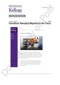 SOLUTION General Management Simulation CloudStrat Managing Migration to the Cloud