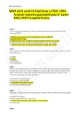NRNP 6675 Week 11 Final Exam Latest Complete Review Accurate Answers Guaranteed Pass A&plus; Latest&NewLine;
