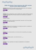 BADM 350 Module 8 Exam Questions with 100&percnt; Verified&NewLine;Answers Latest Update 2026&sol;2027