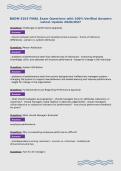 BADM 3103 FINAL Exam Questions with 100&percnt; Verified Answers&NewLine;Latest Update 2026&sol;2027