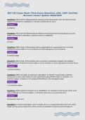 BIO 235 Exam Bank- Final Exam Questions with 100&percnt; Verified&NewLine;Answers Latest Update 2026&sol;2027