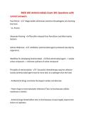 MCB 100 Antimicrobials Exam 3&num;1 Questions with&NewLine;correct answers&NewLine;