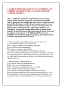 A LEVEL BUSINESS EXAM 200 ACTUAL QUESTIONS AND &NewLine;CORRECT ANSWERS WITH RATIONALE LATEST 2026 &NewLine;ALREADY GRADED A&plus; 