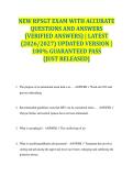 NEW RPSGT EXAM WITH ACCURATE QUESTIONS AND ANSWERS &lpar;VERIFIED ANSWERS&rpar; &vert; LATEST &lpar;2026&sol;2027&rpar; UPDATED VERSION &vert; 100&percnt; GUARANTEED PASS &lbrace;JUST RELEASED&rcub;