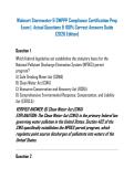 Walmart Stormwater & SWPPP Compliance Certification Prep Exam &vert;  Actual Questions & 100&percnt; Correct Answers Guide &lpar;2026 Edition&rpar;