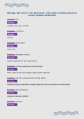 Biology 103 Unit 1 Test Questions with 100&percnt; Verified Answers&NewLine;Latest Update 2026&sol;2027&NewLine;