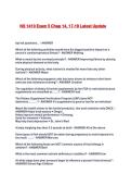 NS 1410 Exam 5 Chap 14&comma; 17-19 Latest Update