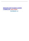 HESI RN EXIT EXAM V2 WITH COMPLETE SOLUTION&NewLine;RANKED A&plus;&NewLine;