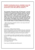 PROPHECY RN PHARMACOLOGY A PROPHECY EXAM 200 &NewLine;ACTUAL QUESTIONS AND CORRECT ANSWERS WITH &NewLine;RATIONALE LATEST 2026 ALREADY GRADED A&plus;