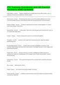 PTI Training Questions and All Correct Answers 2026 Updated&period;&NewLine;&NewLine;