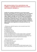 BIO 242 EXAM 200 ACTUAL QUESTIONS AND &NewLine;CORRECT ANSWERS WITH RATIONALE LATEST &NewLine;2026 ALREADY GRADED A&plus;
