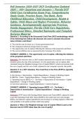 Fall Semester 2026&ndash;2027 DCF Certification Updated 2026 &vert; 190&plus; Questions and Answers &vert; Florida DCF Child Care Certification Exam Prep&comma; Comprehensive Study Guide&comma; Practice Exam&comma; Test Bank&comma; Early Childhood Education&comma; Child Development&comma; Health & Safety&comma; Child