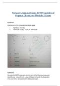 Portage Learning Chem 219 Principles of Organic Chemistry Module 2 Exam