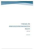 Samenvatting Fiscaal en arbeidsovereenkomstenrecht - GESLAAGD IN 1e ZIT &lpar;14&sol;20&rpar;