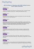 BUS 410 Midterm 3 Questions with 100&percnt; Verified Answers&NewLine;Latest Update 2026&sol;2027