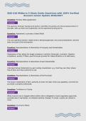 BUS-410 Midterm 3 Study Guide Questions with 100&percnt; Verified&NewLine;Answers Latest Update 2026&sol;2027&NewLine;
