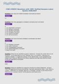 C200 &lpar;CGSOC&rpar; Questions with 100&percnt; Verified Answers Latest&NewLine;Update 2026&sol;2027