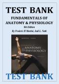 Test Bank for Fundamentals of Anatomy & Physiology &lpar;8th Edition&rpar; by Martini & Nath