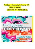 Test Bank for Gerontologic Nursing &lpar;6th Edition&rpar; by Meiner & Yeager &ndash; All Chapters 1&ndash;29 &lpar;Comprehensive Study Questions & Answers PDF&rpar;