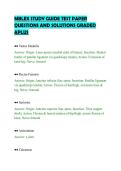MBLEX STUDY GUIDE TEST PAPER &NewLine;QUESTIONS AND SOLUTIONS GRADED &NewLine;APLUS 