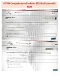 ATI RN Comprehensive Predictor Exit Proctored Exam 2026 with NGN&colon; 180 Real Exam Questions and Answers &vert; Comprehensive Study Guide And Test Practice&period;