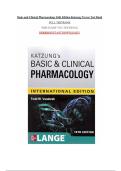TEST BANK FOR Katzung's Basic and Clinical Pharmacology&comma; 16th Edition &lpar;Lange Medical Books&rpar; 16th Edition by Todd W&period; Vanderah&period;ISBN&colon;978-1260463309 COMPLETE GUIDE ALL CHAPTERS COVERED 100&percnt; VERIFIED A&plus; GRADE ASSURED&excl;&excl;&excl;&excl;&excl; NEW LATEST UPDATE&excl;&excl;&excl;&excl;&excl;