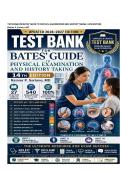 Full Test Bank for Bates' Guide to Physical Examination and History Taking 14th Edition Rainier P&period; Soriano &vert; Complete Chapters 1&ndash;27 &vert; NCLEX NGN Clinical Reasoning & Case Studies &vert; Updated 2026&sol;2027
