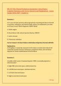 NR 547 CEA &lpar;Clinical Evaluation Assessment&rpar; Actual Exam &vert; Complete Questions with Correct Answers and Explanations &ndash; Latest Update 2026&sol;2027 &vert; Graded A&plus;