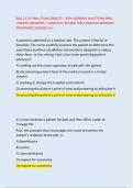 NSG 2113 FINAL EXAM 2026&sol;27 &vert; 300&plus; NURSING QUESTIONS AND &NewLine;VERIFIED ANSWERS &vert; COMPLETE REVIEW FOR CANADIAN NURSING &NewLine;PROGRAMS &lpar;GRADED A&plus;&rpar;